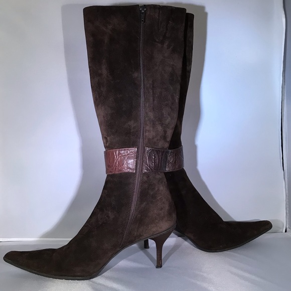 Kenneth Cole Suede Tall Boots size 7 - Picture 1 of 7